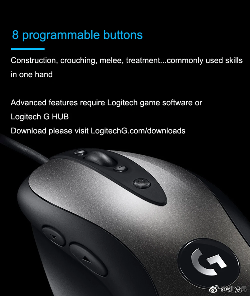 Новая версия Классическая игровая мышь logitech MX518 16000 dpi