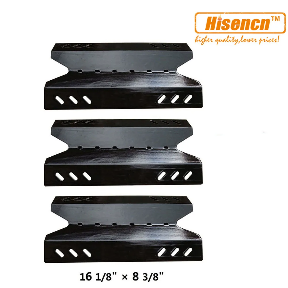 Hisencn 16.1 inch 96431 3pcs BBQ Porcelain Steel Heat Plate shield Replacement for Sam's Club