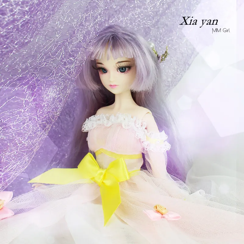 MMGirl BJD кукла 30 см аниме стиль принцесса кукла набор макияж одежда держатель для обуви 1/6 sd куклы - Цвет: Xia yan