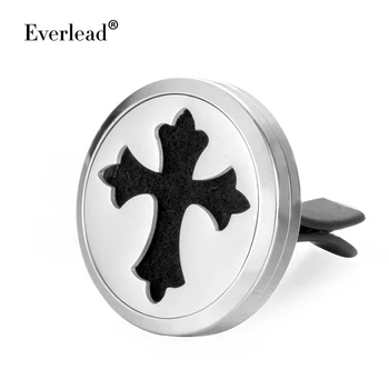 

Silver color Cross Magnet Car Aromatherapy Lockets 30mm Essential Oil Car Diffuser Lockets Magnetics Car Lockets free pads&box