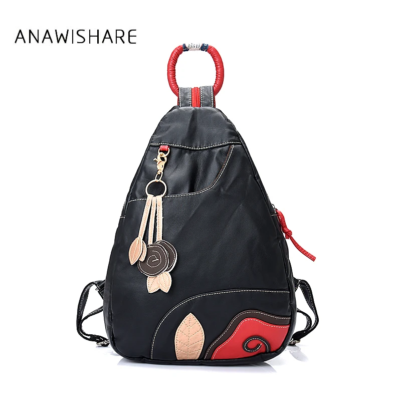 ANAWISHARE Women Backpacks Black School Bags For Teenagers Girls Shoulder Bag Waterproof Travel Bag Mochila Feminina ANAWISHARE Women Backpacks Black School Bags For Teenagers Girls Shoulder Bag Waterproof Travel Bag Mochila Feminina