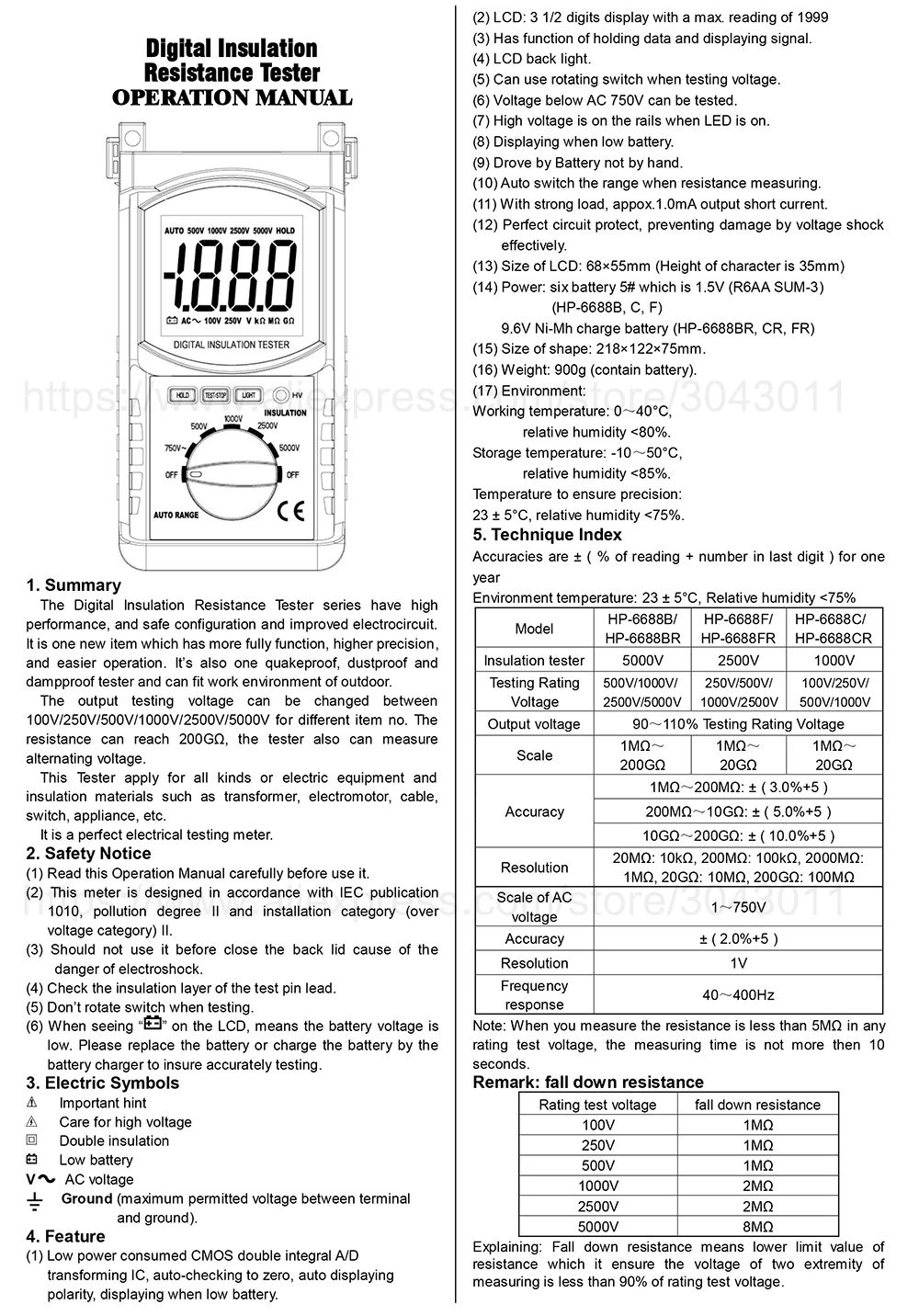 HP-6688B,C,F,BR,CR,FR-1