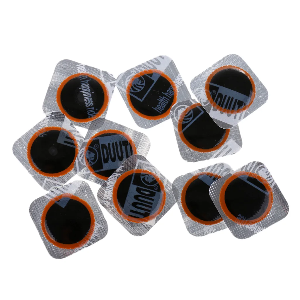 10pcs 25mmBicycle Round Rubber Bicycle Tire Patch Cycle Repair Tools Cycling Bike Tire Tyre Inner Tube Puncture Repair Mend Kit