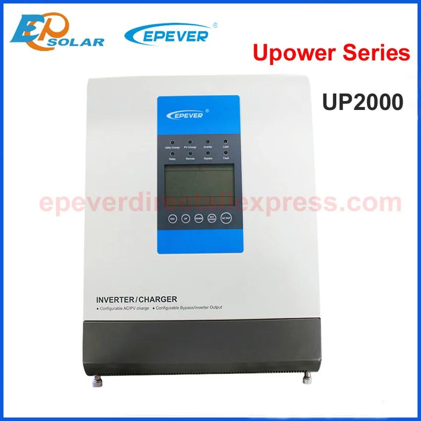 EPEVER POWER Off Tie Инвертор 24V 220V MPPT Гибридный солнечный инвертор 2000VA Чистая синусоида Инвертор 30A зарядное устройство