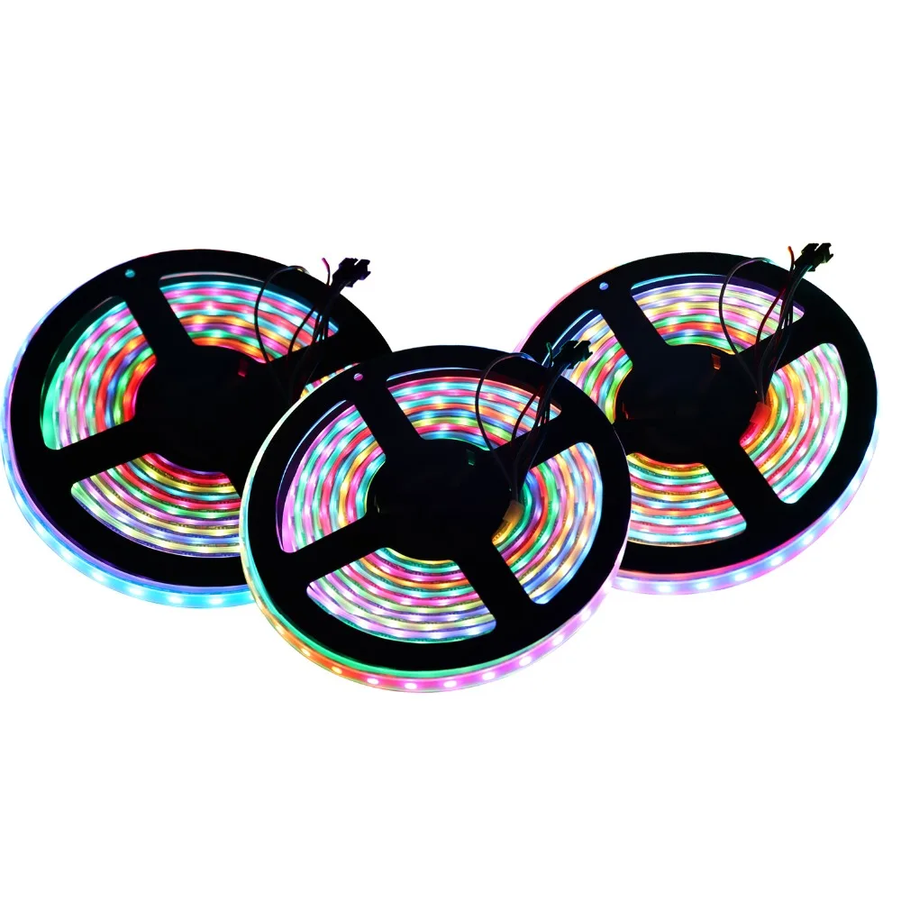 

WS2813 Individually Led Pixel Strip DC5V Dream Color Light Tape 30/60/144Leds/M WS2812B Updated Black/White PCB IP30/65/67 JQ0