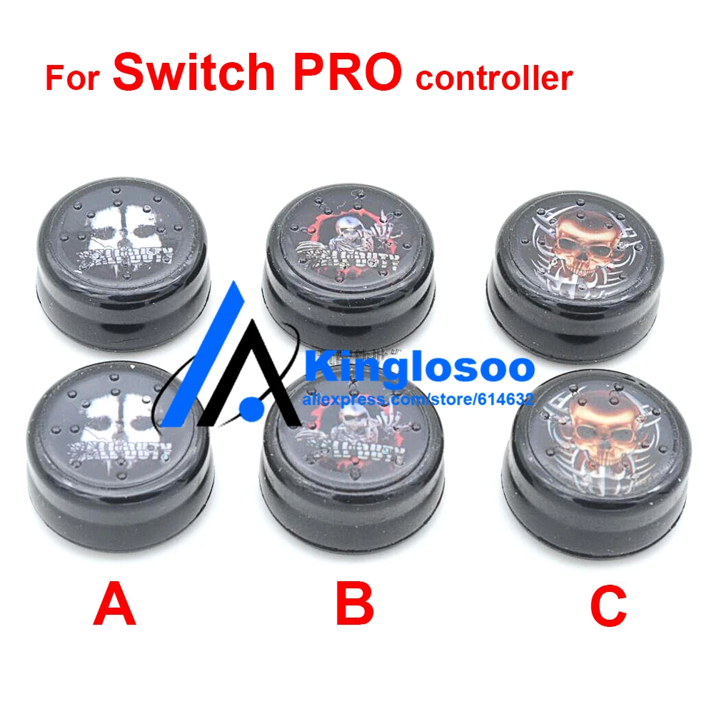 For NS NX Pro Controller Skull Thumb Stick Extender Grip Cap for Nintendo Switch Extended Joysticks Cover | Электроника