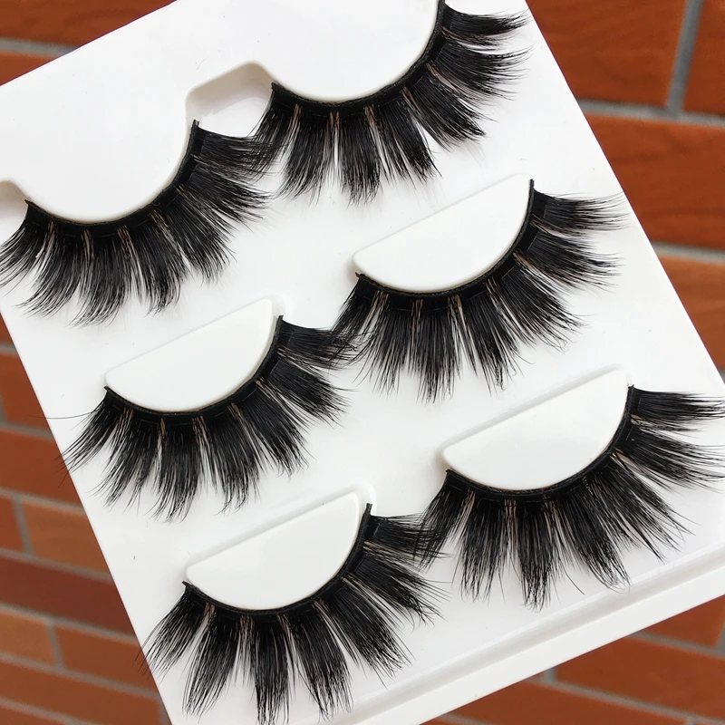 

High Quality Imported Silk False Eyelashes Thick Exaggerated Black Messy 3D Eye Lashes Art Performance Makeup Fake Eyelashes