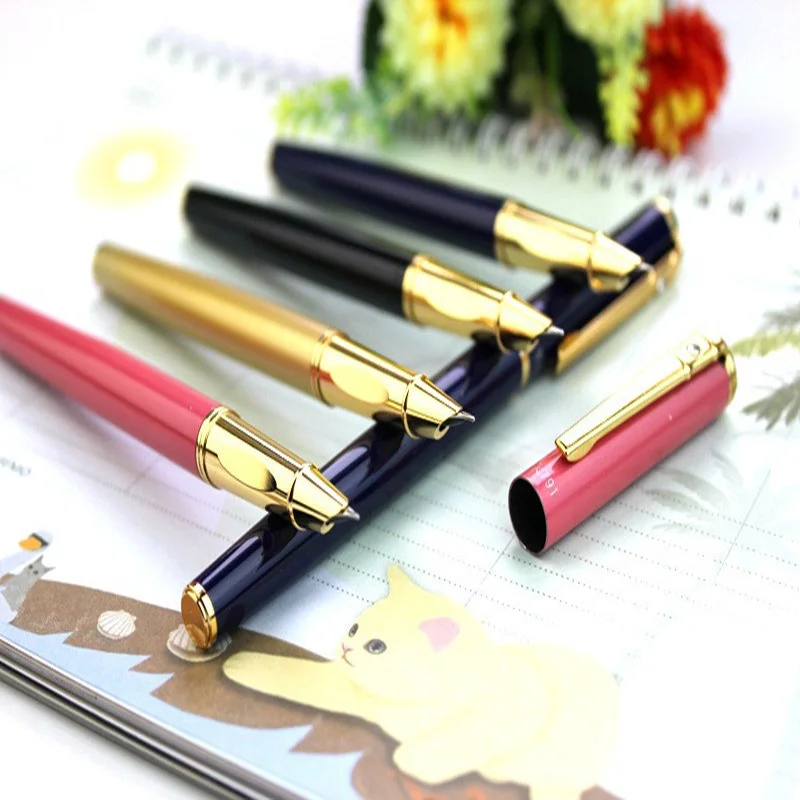 Chren Diamond Fountain Pen+Eraserable Pumping Ink Iraurita Metal Two