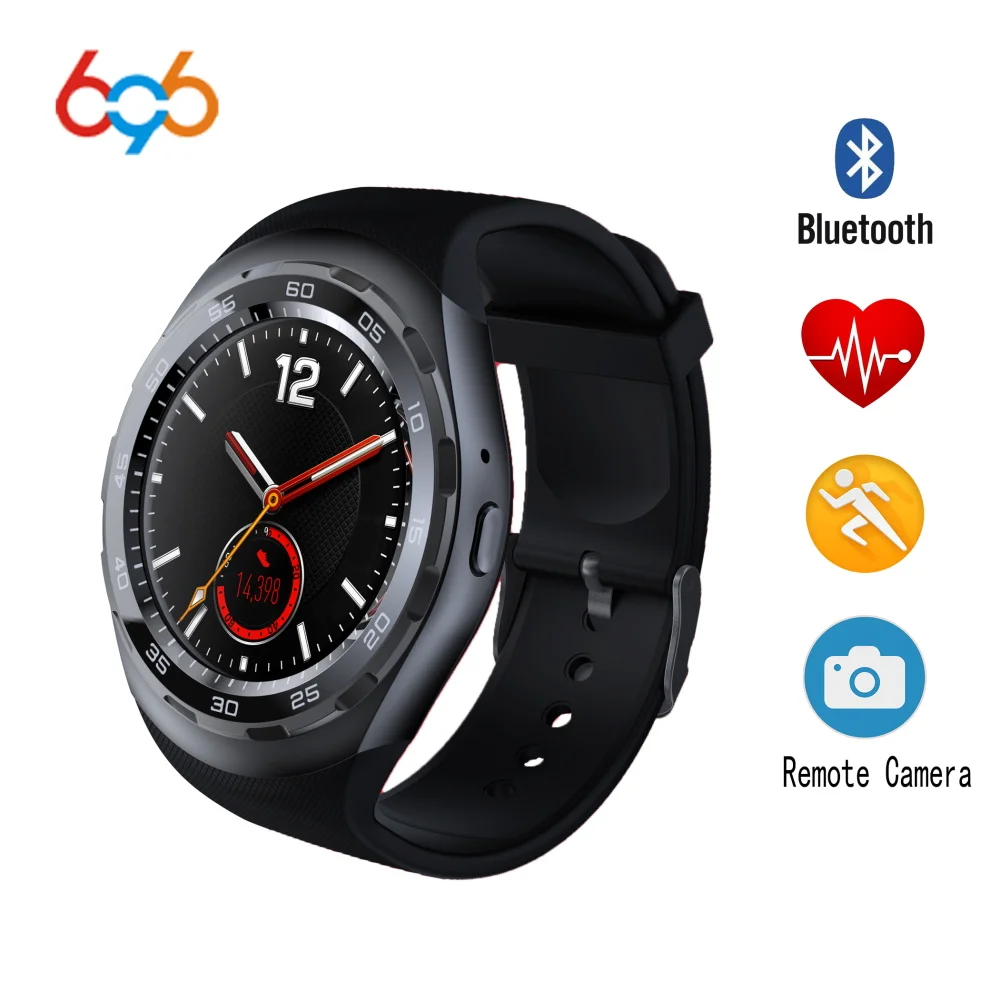 696 Y1X smartwatch С Пульсометром дистанционного камеры часы цифровой Браслет фитнес