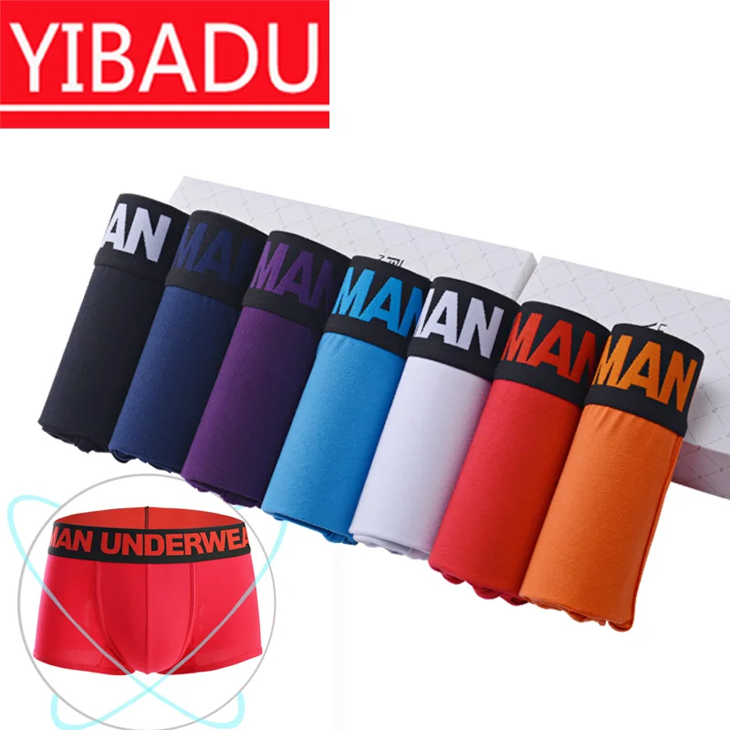 

4PCS Brand pure cotton men's underwear big and wide border of the border.