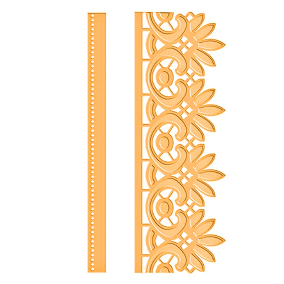 

Naifumodo Dies Floral Lace Edge Dies Graceful Bracket Metal Cutting Dies Decorative Card Making Embossing for Scrapbooking Craft