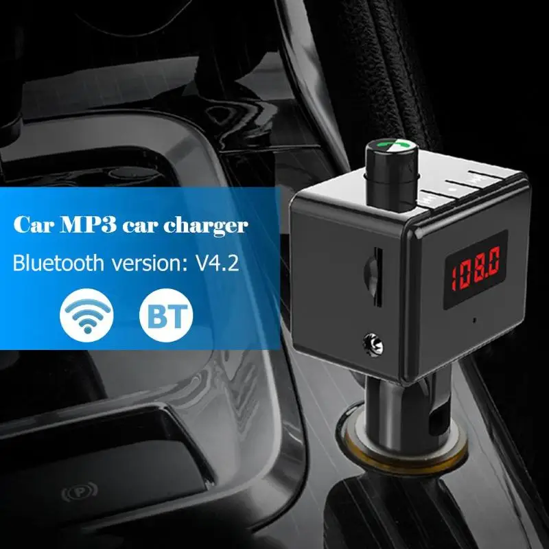 VODOOL B6S Bluetooth Автомобильный fm-передатчик Bluetooth автомобильный комплект громкой связи Bluetooth стерео Поддержка AUX TF карты аудио Музыка MP3 плеер с двойным USB Зарядное устройство