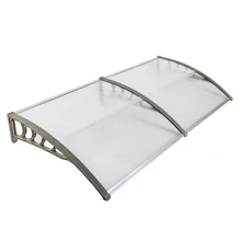 HT-200 x 100 household door and window rain cover canopy silver gray bracket