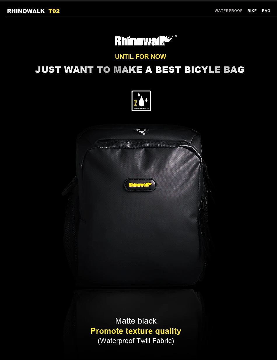 Perfect Rhinowalk Bicycle Handlebar Bag Road Bike Front Tube Bag Cycling Shoulder Bag MTB Waterproof Storage Pannier Bicicleta Bag Pack 0 Perfect Rhinowalk Bicycle Handlebar Bag Road Bike Front Tube Bag Cycling Shoulder Bag MTB Waterproof Storage Pannier Bicicleta Bag Pack 0