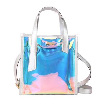 

Women PU Handbag Fashion Jelly Korean Style Transparent Party Shoulder Bag Crossbody Candy Clear Large Capacity Casual Messenger
