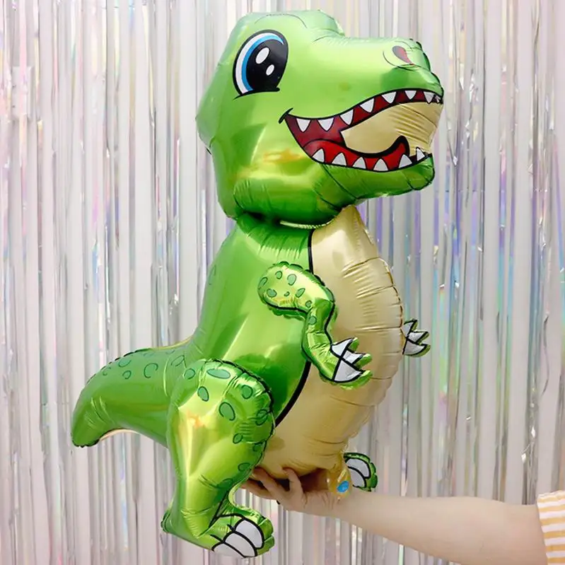 1 шт большой 4D ходячий динозавр фольгированные шары для мальчиков воздушные шарики в виде животных Детский динозавр день Рождения Вечеринка мир Юрского периода декоративный шар