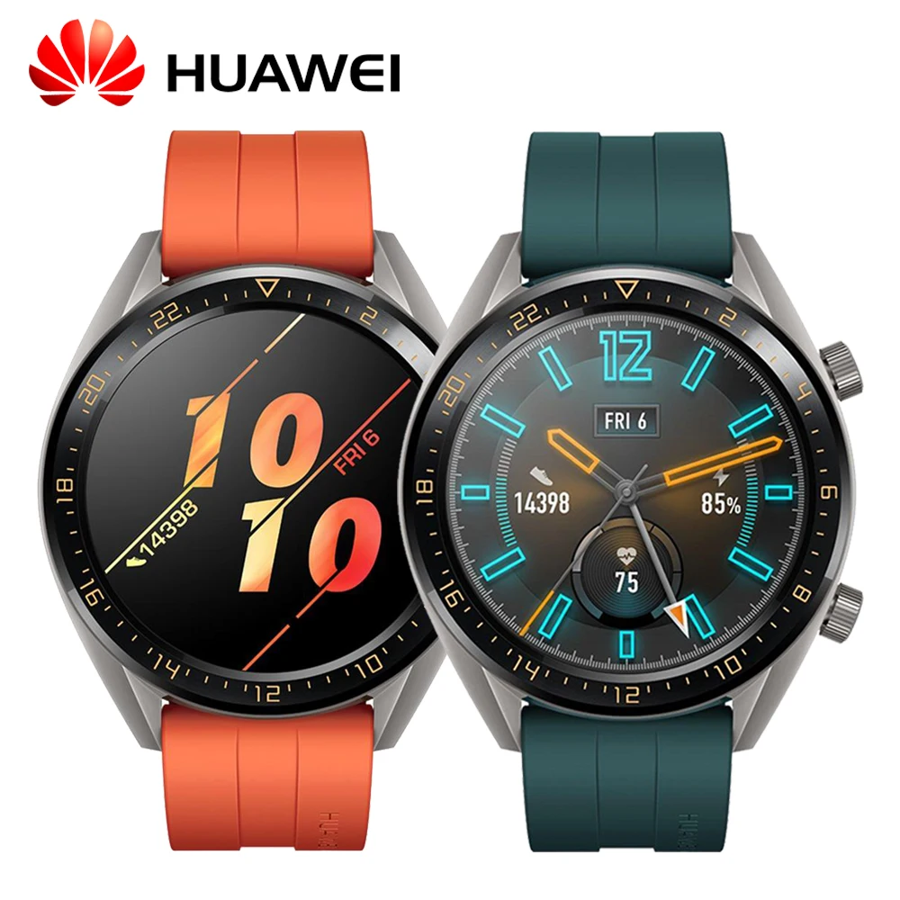 

Huawei Watch GT Smart watch Support GPS Elegant/vigor NFC 14 Days Battery Life 5 ATM water proof Phone Call Heart Rate Tracker