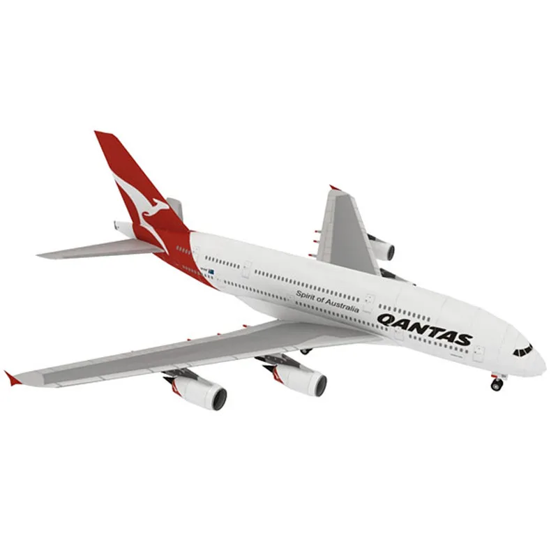 

German Lufthansa Australia United Arab Emirates Singapore Airbus A380 Airliner Paper Model A380 Civil Aviation Collectibles Gift
