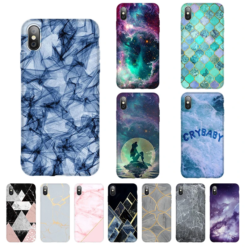 

Marble Phone Case For IPhone 7 8 XS Max Case Soft TPU Cover Anti-knock Cellphone Cover IPhone X XR XS 6 6S Plus 5 SE TPU Cases