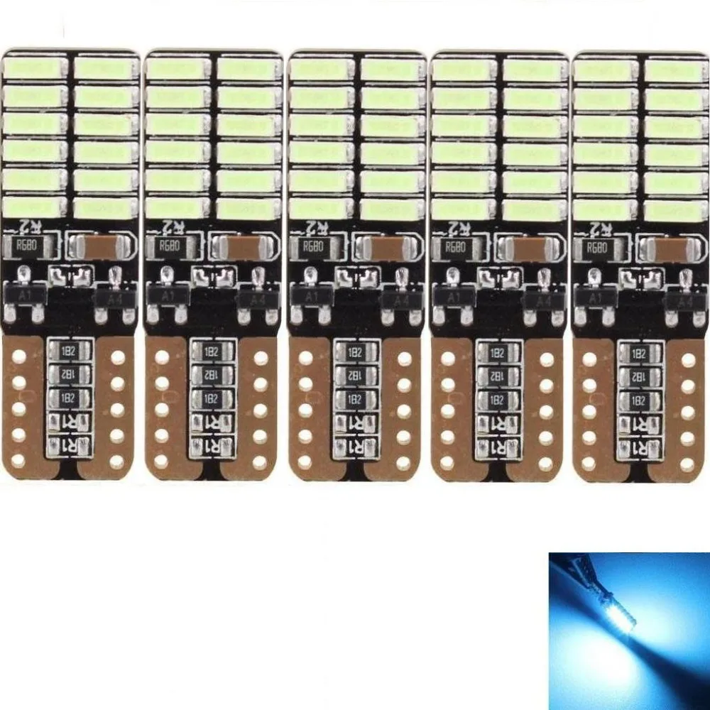 

T10 LED 8W 24-4014 SMD W5W 168 194 Car Atmosphere / License Plate Light blue DC/12V