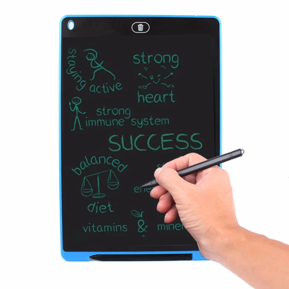 

New Portable Environmental 12" LCD Writing Tablet Drawing Board Paperless Memo Message Board+ Stylus Pen #248501