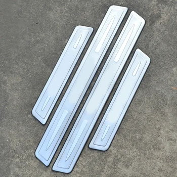

chorme decorative escutcheon door sills thresholds for HYUNDAI Russian Tucson 2004-2012 car styling
