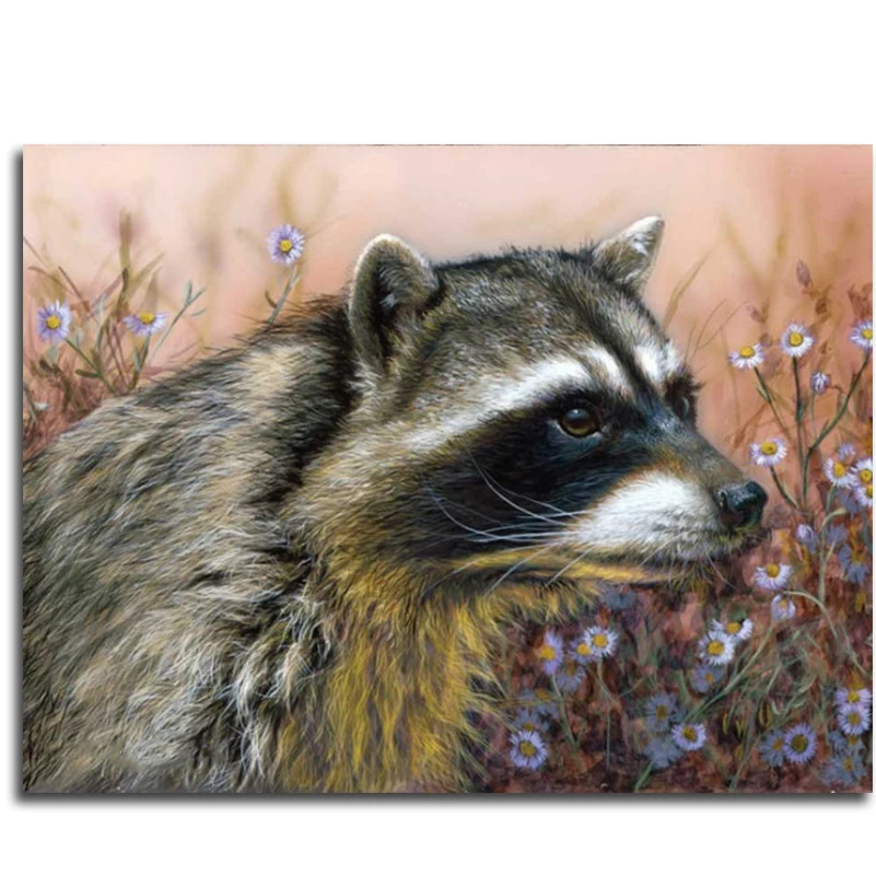 DIY Raccoon diamond embroidery mosaic animal diamond painting Diamonds