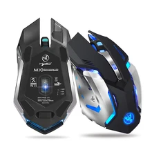 Беспроводная игровая мышь 2,4 ГГц эргономичная оптическая мышь 2400 dpi 7 цветов с подсветкой правая ручная геймерская мышь для компьютера ноутбука