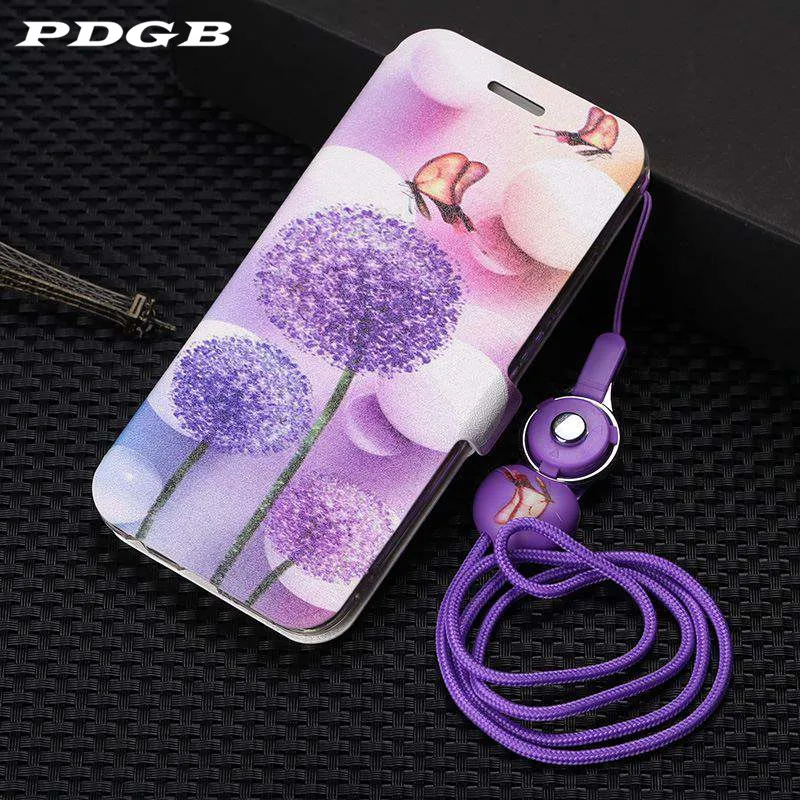 

Painted Wallet Leather Case For OPPO Realme X Lite 3 Pro K3 Reno Z 10x Zoom F11 A9 Book Cover Painting Flip Case + Free Strap
