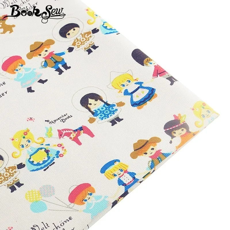 

Booksew Cotton Linen Fabric Meter Cartoon Telas Patchwork Algodon Tissus Au Metre DIY Sofa Tablecloth Bag Curtains Cushion Cloth