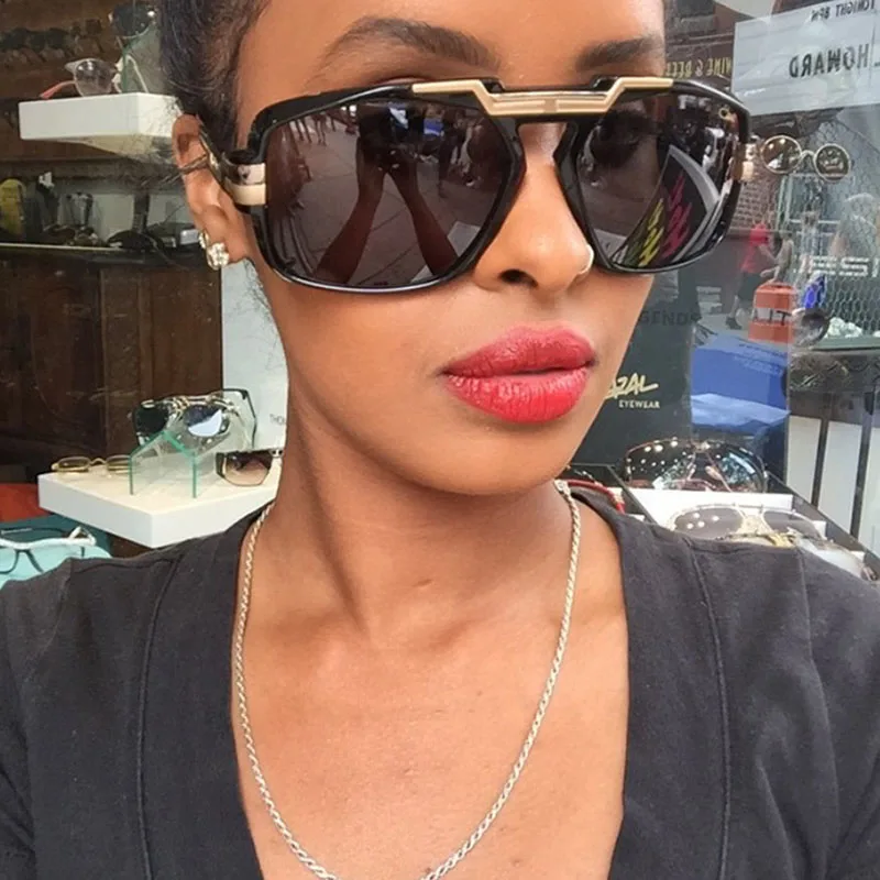 

Fashion Square Sunglasses Women Vintage Big Frame Sun Glasses of Men Retro Classic High Quality Glasses New Gafas