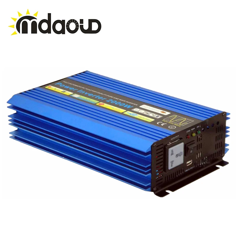 

Pure Sine Wave 2000W DC TO AC Power Inverter for Car Boat Wind Turbine System off Grid Solar System Inverter