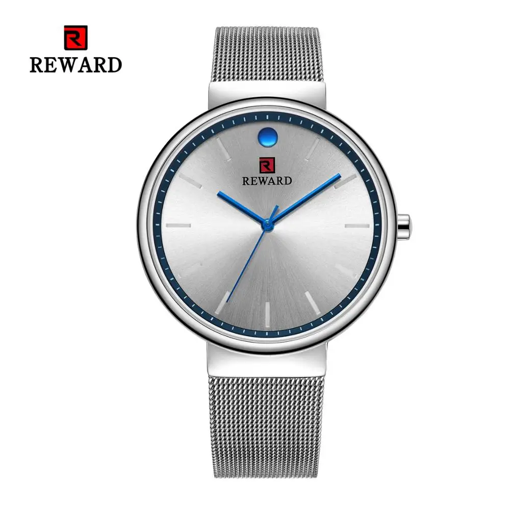 

REWARD Invisible Scale Simple Dial Ultra-Thin Design Men Watch Japan Imported Movement Business Sports Male Wrist Watches