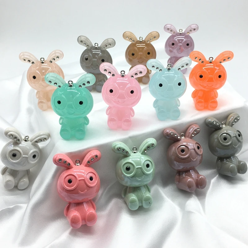 

Meideheng Multitransparent jelly Lacquer varnish DIY Craft Rabbit Beads For Jewelry Making Baby Pendant Needlework Accessories