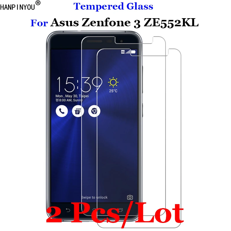 2 шт./лот для Asus ZE552KL закаленное стекло 9H 2.5D Премиум Защитная пленка экрана Zenfone 3 5