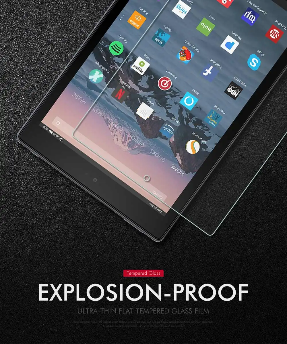 Для Amazon огонь HD10 2015 Tablet закаленное Стекло 2015 Kindle Fire HD10.1 9 H ультра тонкий защитный закаленное фильм