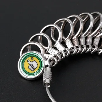 

Easy To Use 0-13 Finger Ring Metal Sizer Gauge Measure Jewelry Size Tools New