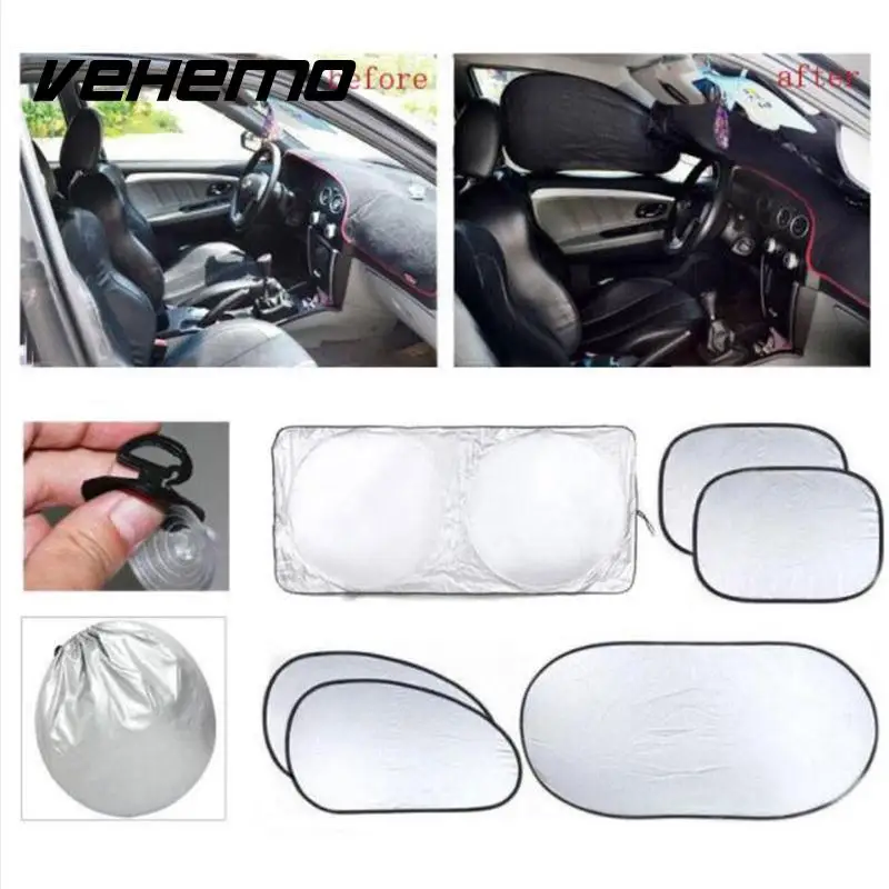 

2017 6pcs/set Sun Block Window Sun Shade Foldable Windshield Full Shield Block
