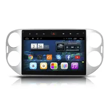 10.2 “quad core android 4.4 1024×600 radio de coche dvd gps de navegación multimedia central para vw volkswagen tiguan 2013 2014 2015