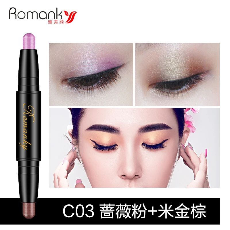 

2 color Eyeshadow Pencil Waterproof Long Lasting Eye Shadow Stick Eye Shadow Pen Nude Shimmer Eye Makeup Beauty Cosmetic Tools