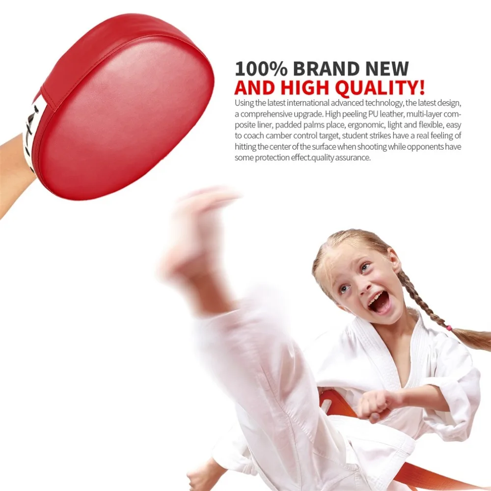 2Pcs Boxing Punch Mitts Training Pad for MMA Karate Muay Thai Taekwondo Trainer