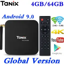 Smart TV Box Android 9.0 Tanix TX6 Allwinner H6 4GB RAM 64GB ROM 32G Support 4K H.265 2.4G/5GHz Dual WiFi BT 2G16G Media Player