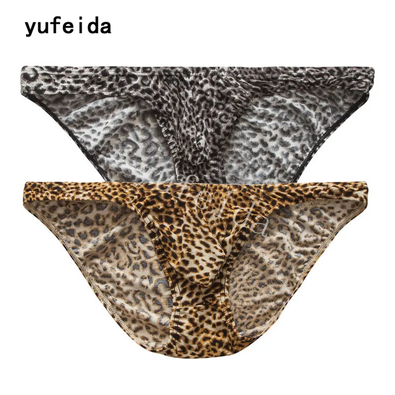 YUFEIDA Men's Underwear Leopard Print Men's Briefs Comforable