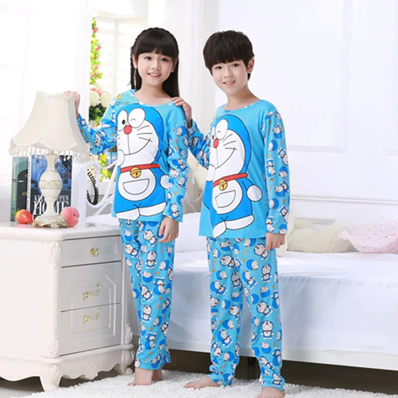 Пижамы для детей ясельного возраста, хлопковые детские пижамы с героями мультфильмов, комплекты для маленьких девочек и мальчиков, осенняя одежда для сна с длинными рукавами, пижама enfant garcon