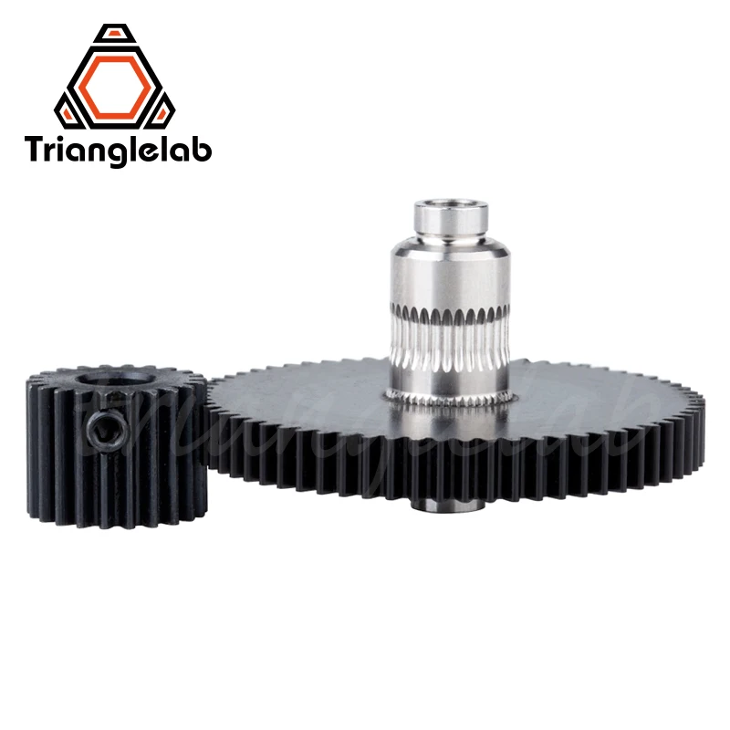 Trianglelab Stainless steel Precision-milled hobb Tatan Gear& motor gear 1SET GEAR KIT for 3d printer reprap Tatan Extruder