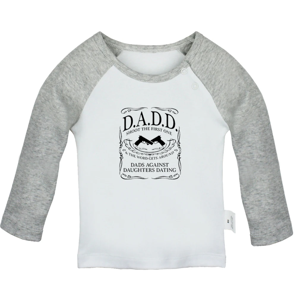 

DAD Keep Calm and carry one 10 Rules gentleman Dresses Diamond black Newborn Baby T-Shirts Toddler Graphic Long Sleeve Tee Tops