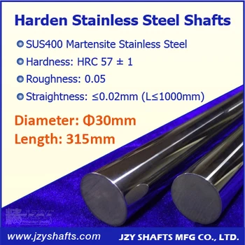

Dia 30mm L315mm 3pcs/lot sus400 stainless round bar hard guide shaft linear round rod high straightness cnc part HRC 57 durable