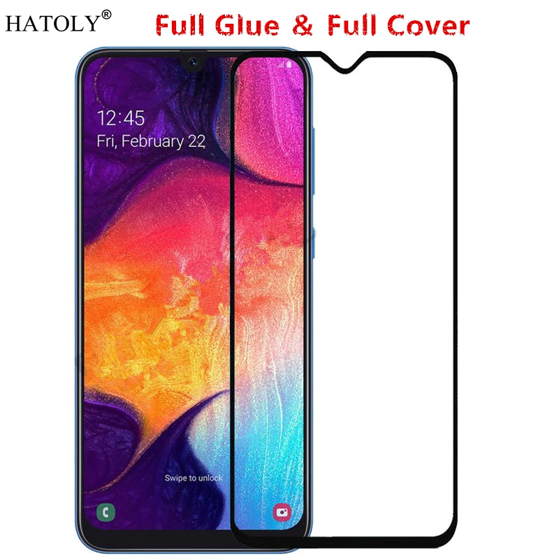 

For Samsung Galaxy A50 Glass Tempered Glass for Samsung Galaxy A50 Film Full Glue Cover Screen Protector for Samsung Galaxy A50