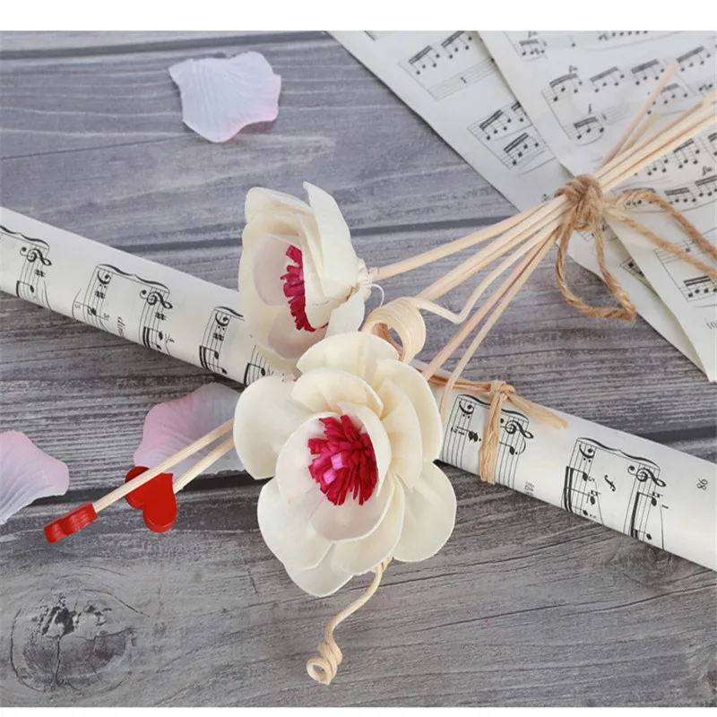 Cherry Blossom сухих цветов искусственная лоза цветочный аромадиффузор с тростниковыми палочками палочки DIY украшение для дома ручной работы Прямая