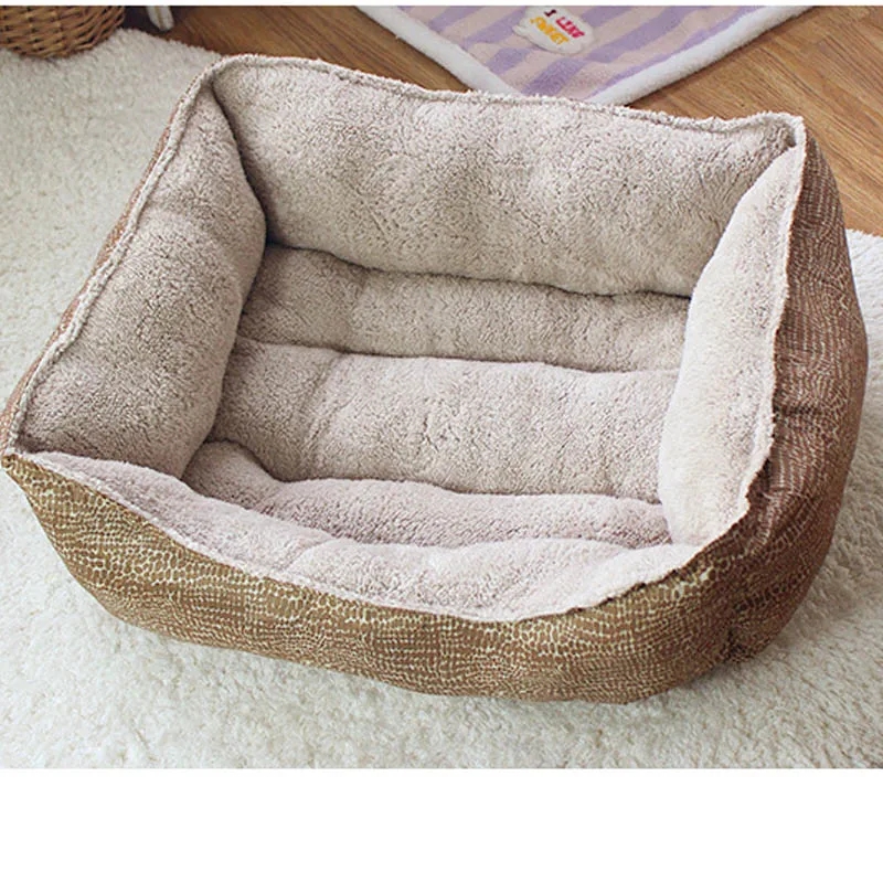 1 PCS Brown Dog Beds for Small Dogs Soft Warm Short Fiber Pet Cat Dog Beds 60cm x50cm x23cmcat